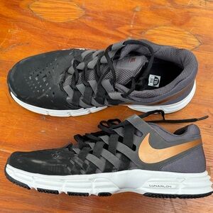 Nike lunar finger trap Black and Bronze Running Shoes